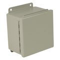 Wiegmann Carbon Steel Enclosure, 12 in H, 4 in D, NEMA 12, Hinged B120604CH